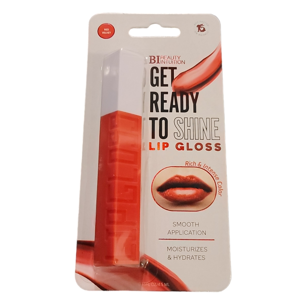 NWT! BI Beauty Intuition Red Velvet Get Ready To Shine Lip Gloss NEW
